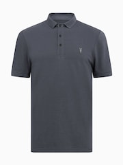 Синий - Рубашка поло с короткими рукавами Allsaints Reform - Image 6 of 6