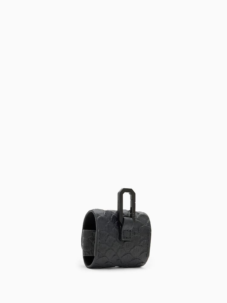 AllSaints Black Airpod Snake Print Case - Image 5 of 5