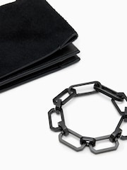 AllSaints Black Yua Luxe Clutch - Image 5 of 10