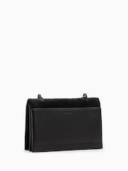 AllSaints Black Yua Luxe Clutch - Image 6 of 10