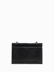 AllSaints Black Yua Luxe Clutch - Image 7 of 10
