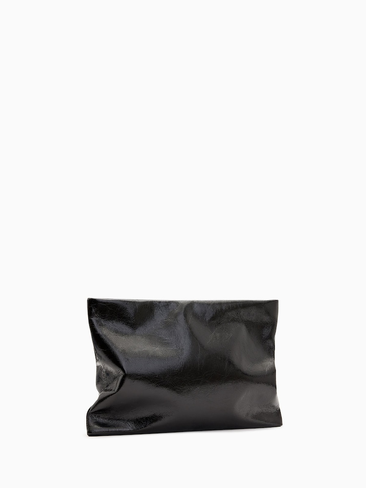 AllSaints Black Bettina Clutch - Image 2 of 5