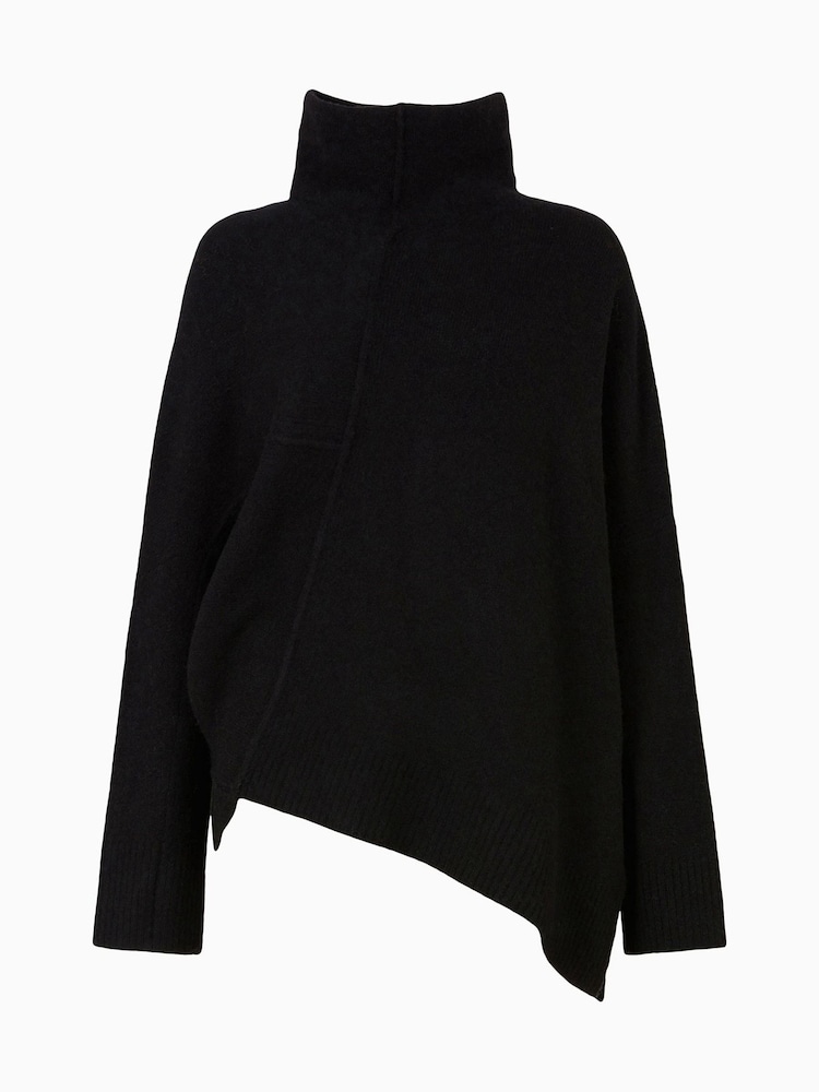 AllSaints Black Lock Roll Neck Jumper - Image 10 of 10