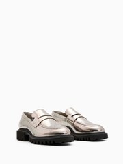 AllSaints Grey Lola Loafers - Image 2 of 5