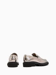 AllSaints Grey Lola Loafers - Image 3 of 5