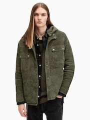 AllSaints Green Ross Overshirt - Image 2 of 8