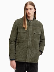 AllSaints Green Ross Overshirt - Image 4 of 8
