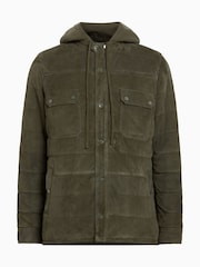 AllSaints Green Ross Overshirt - Image 8 of 8