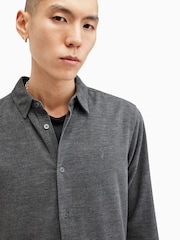 AllSaints Blue Lorella Shirt - Image 2 of 9