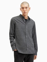 AllSaints Blue Lorella Shirt - Image 4 of 9