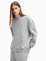 AllSaints Grey Haven Crew Sweatshirt - Image 6 of 8