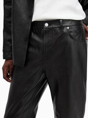 AllSaints Black Lynch Trousers - Image 3 of 10