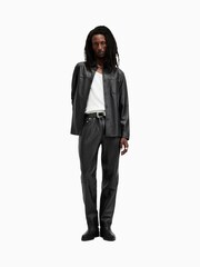 AllSaints Black Lynch Trousers - Image 4 of 10