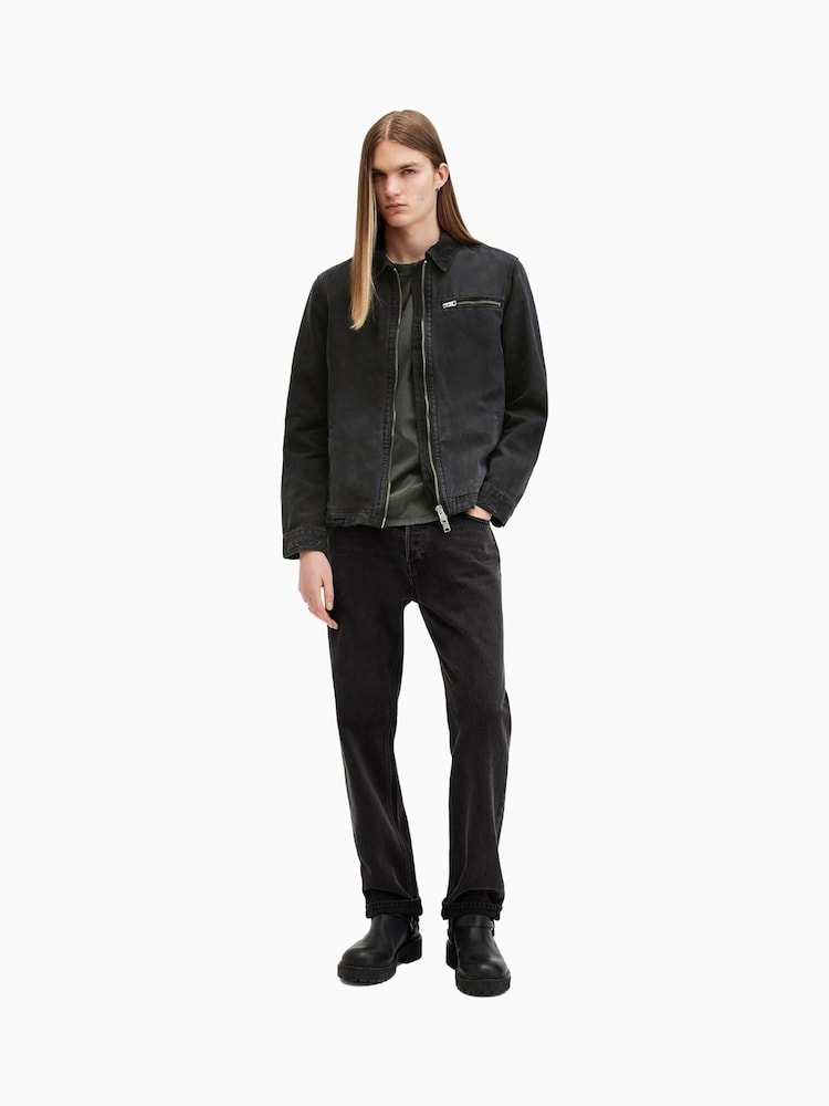 AllSaints Black Rothwell Jacket - Image 3 of 8