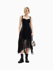 AllSaints Black Luna Dress - Image 1 of 7