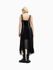 AllSaints Black Luna Dress - Image 6 of 7