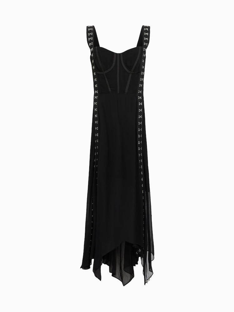 AllSaints Black Luna Dress - Image 7 of 7