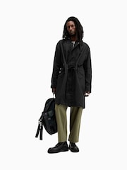 AllSaints Black Birdman Parka - Image 4 of 11