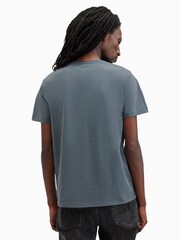 AllSaints Blue Bodega Short Sleeve Crew T-Shirt - Image 5 of 6