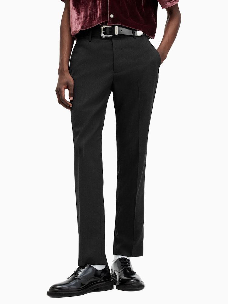 AllSaints Grey Blackwater Trousers - Image 1 of 8