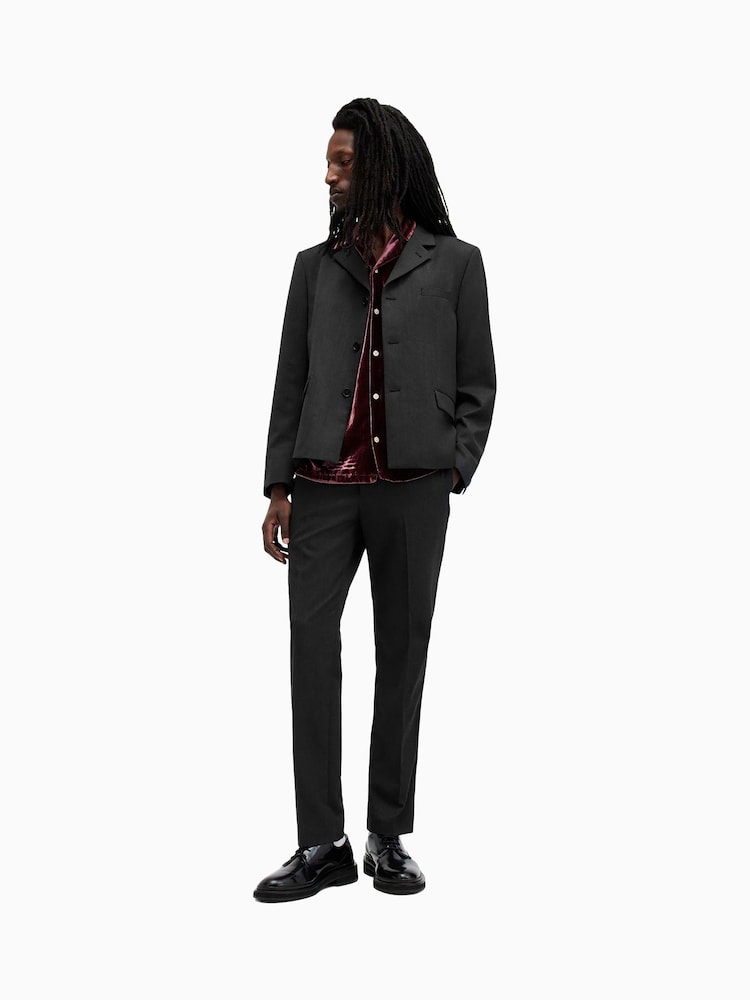 AllSaints Grey Blackwater Trousers - Image 5 of 8