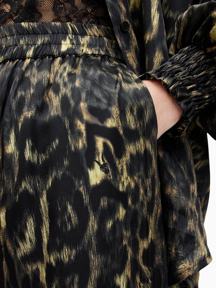 AllSaints Brown Charli Trousers - Image 3 of 8