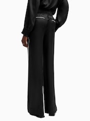AllSaints Black Charli Stch Trousers - Image 7 of 9