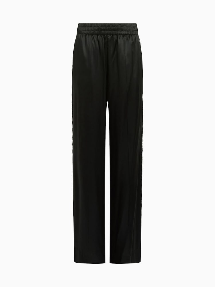 AllSaints Black Charli Stch Trousers - Image 9 of 9