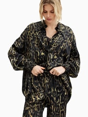 AllSaints Brown Charli Shirt - Image 5 of 8