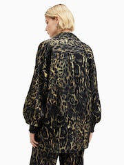 AllSaints Brown Charli Shirt - Image 6 of 8