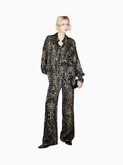AllSaints Brown Charli Shirt - Image 7 of 8