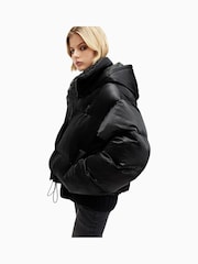 AllSaints Black Chelsea Puffer Coat - Image 7 of 12