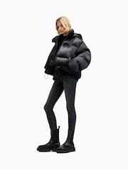 AllSaints Black Chelsea Puffer Coat - Image 8 of 12