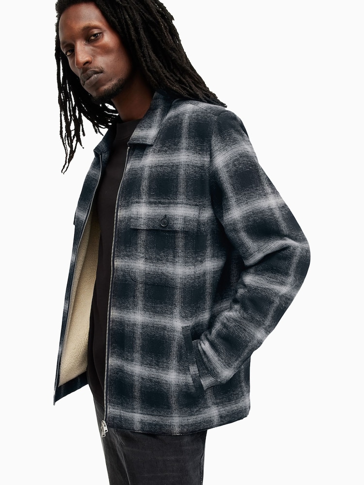 AllSaints Blue Marley Jacket - Image 2 of 8