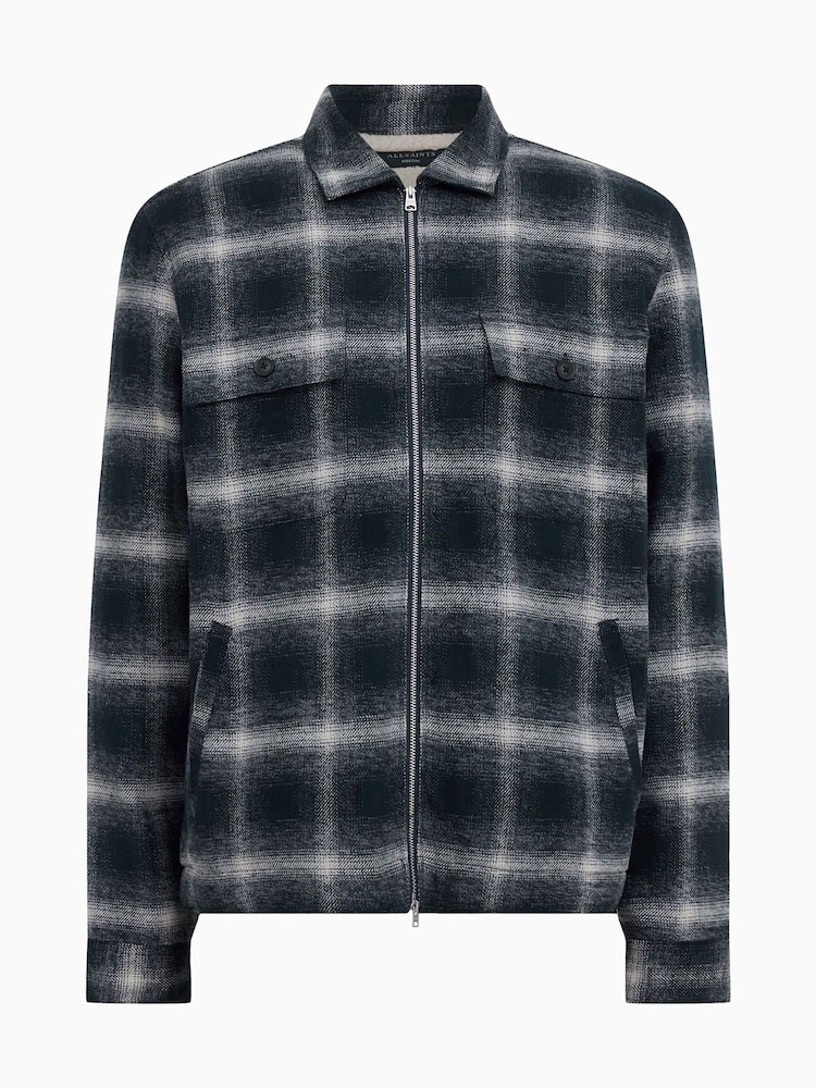 AllSaints Blue Marley Jacket - Image 8 of 8