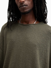 AllSaints Green 100% Cotton Sears Crew T-Shirt - Image 3 of 9