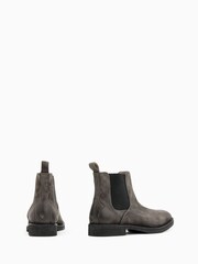 AllSaints Grey Drago Suede Boots - Image 3 of 6