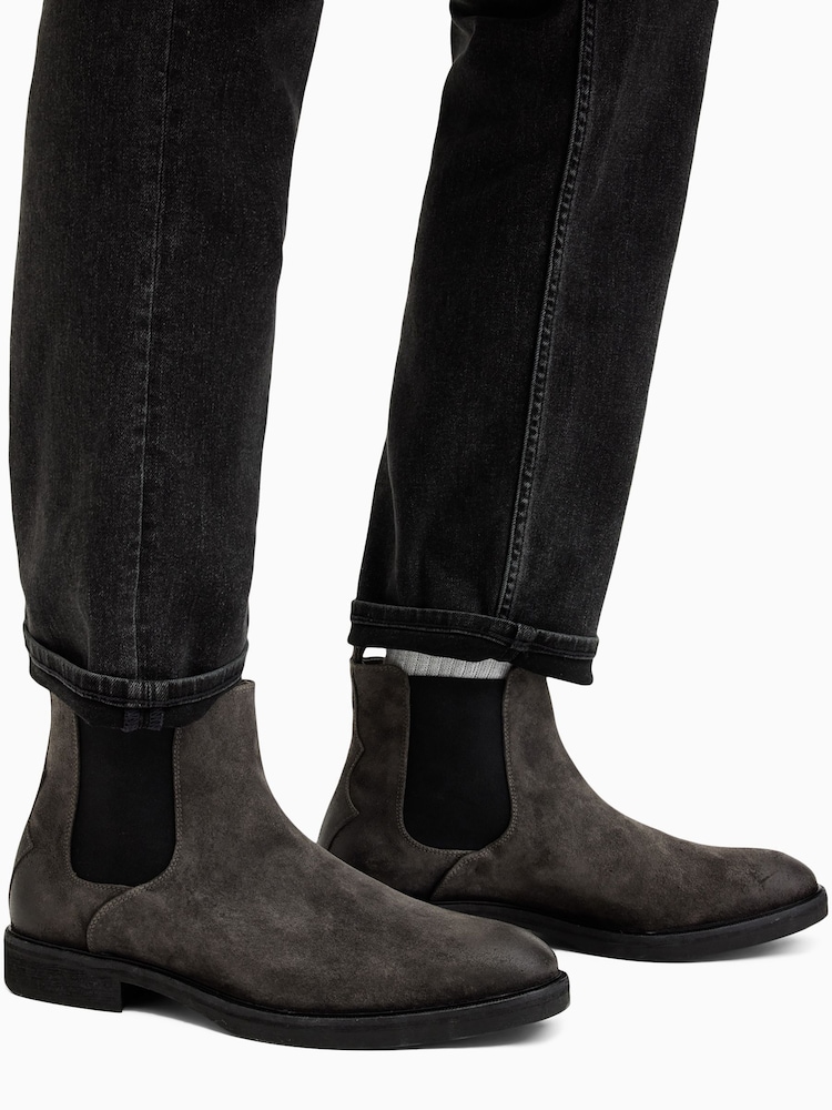 AllSaints Creed Stiefel aus Veloursleder - Bild 1 von 6