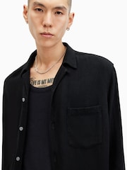 AllSaints Black Cudi Shirt - Image 4 of 7