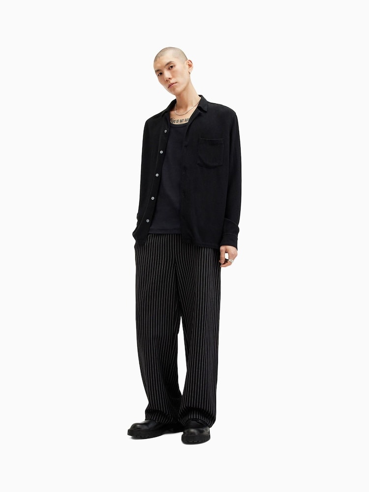 AllSaints Black Cudi Shirt - Image 6 of 7