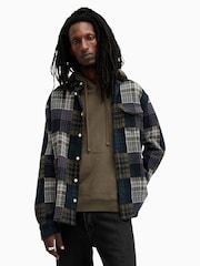 AllSaints Green 100% Cotton Hopton Shirt - Image 1 of 9
