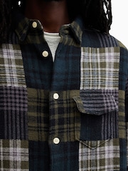 AllSaints Green 100% Cotton Hopton Shirt - Image 5 of 9