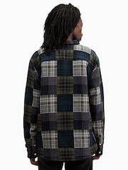 AllSaints Green 100% Cotton Hopton Shirt - Image 8 of 9