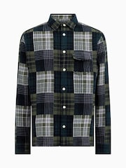 AllSaints Green 100% Cotton Hopton Shirt - Image 9 of 9