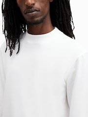Blanco - AllSaints Nero Long Sleeve Crew T-Shirt - Imagen 3 de 7