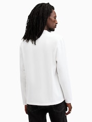 Blanco - AllSaints Nero Long Sleeve Crew T-Shirt - Imagen 6 de 7