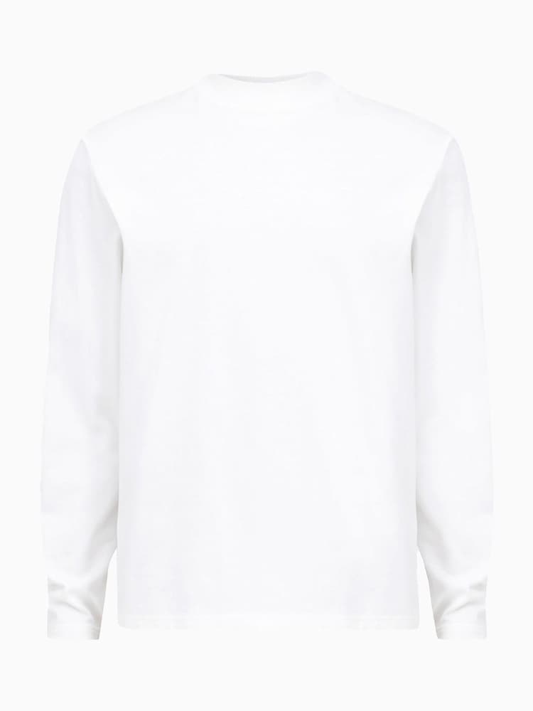 Blanco - AllSaints Nero Long Sleeve Crew T-Shirt - Imagen 7 de 7