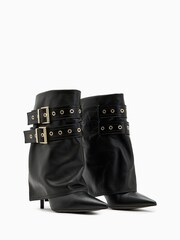 AllSaints Black Dua Boots - Image 2 of 5