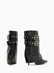 AllSaints Black Dua Boots - Image 3 of 5