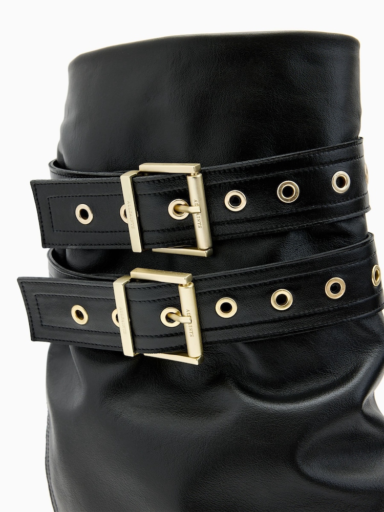 AllSaints Black Dua Boots - Image 5 of 5